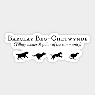 Barclay Beg-Chetwynde - Ghosts Sticker